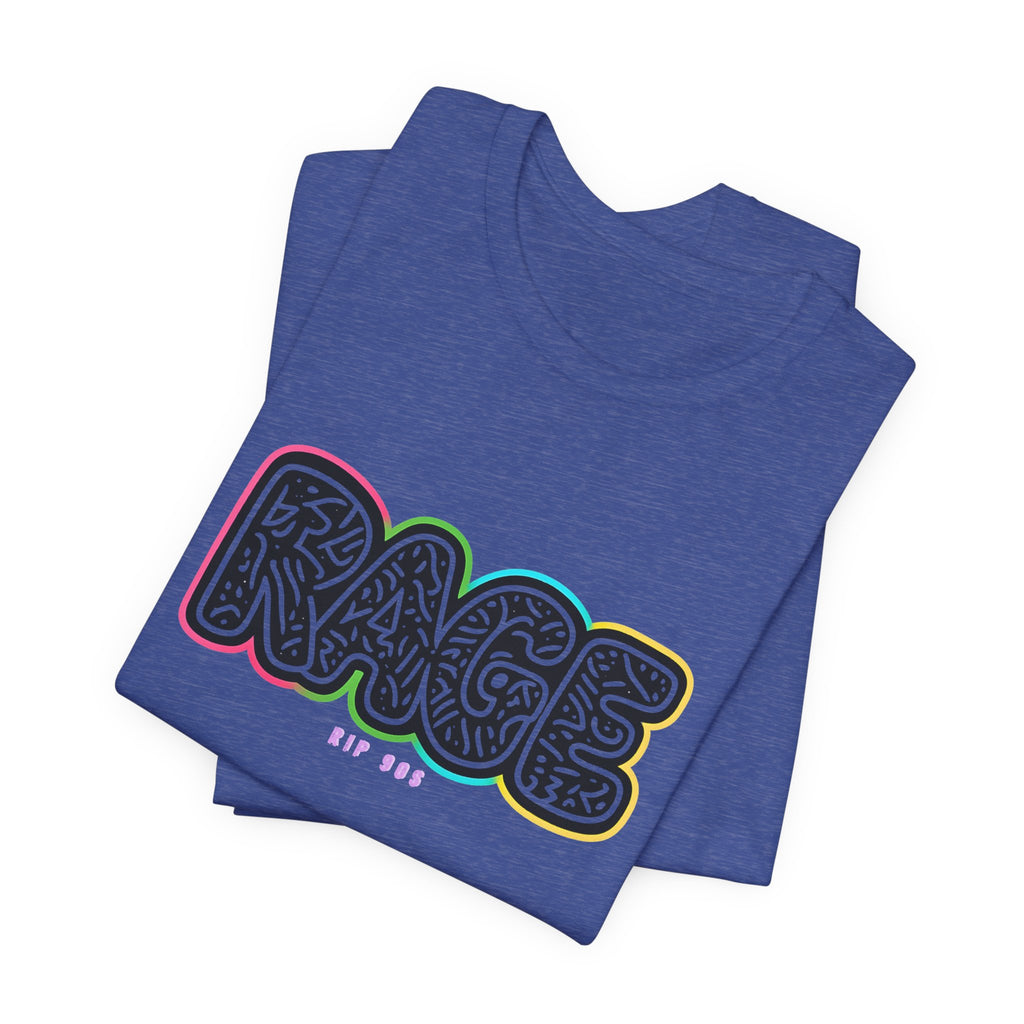 RAGE Graffiti Tee — Colorful Street Art Graphic T-Shirt