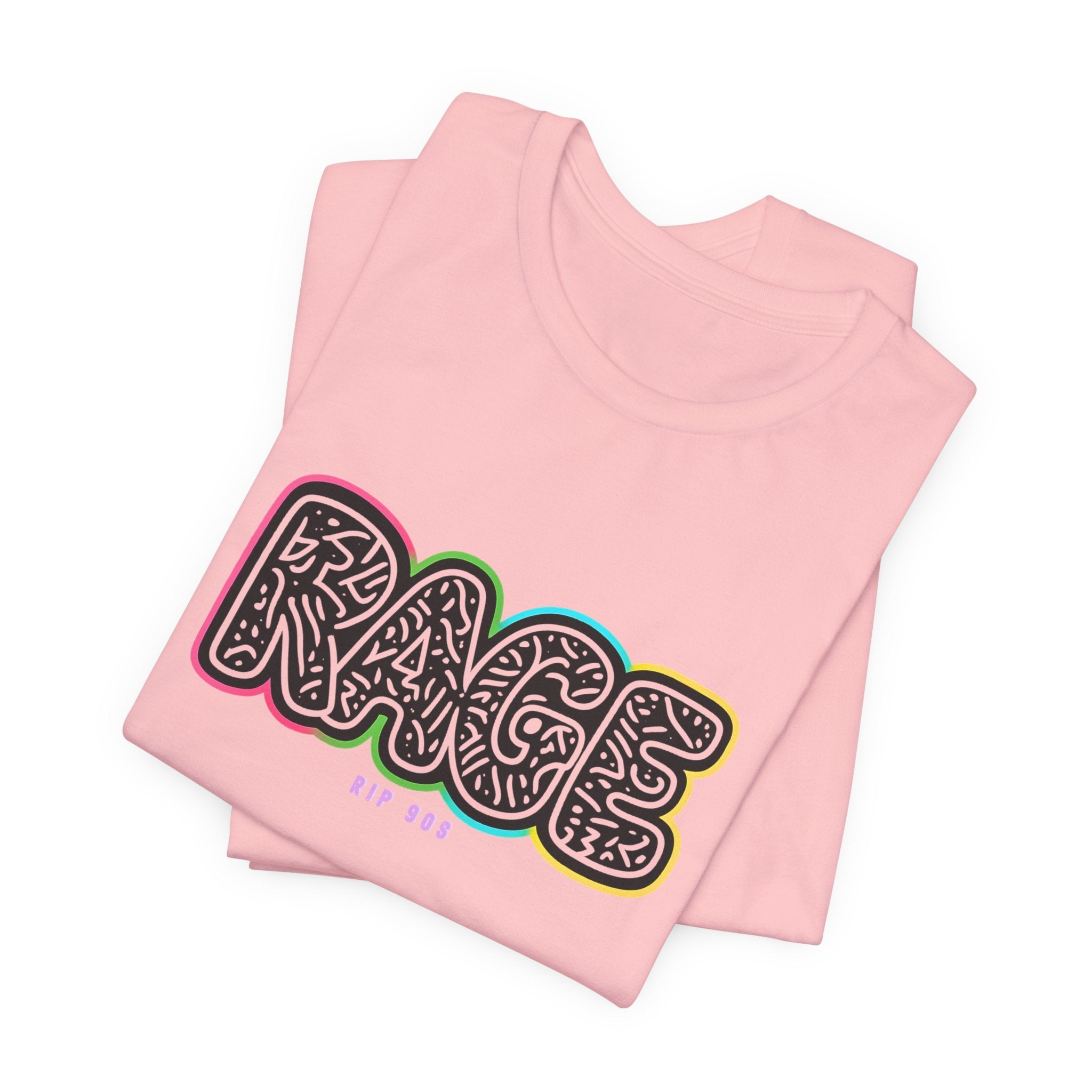 RAGE Graffiti Tee — Colorful Street Art Graphic T-Shirt