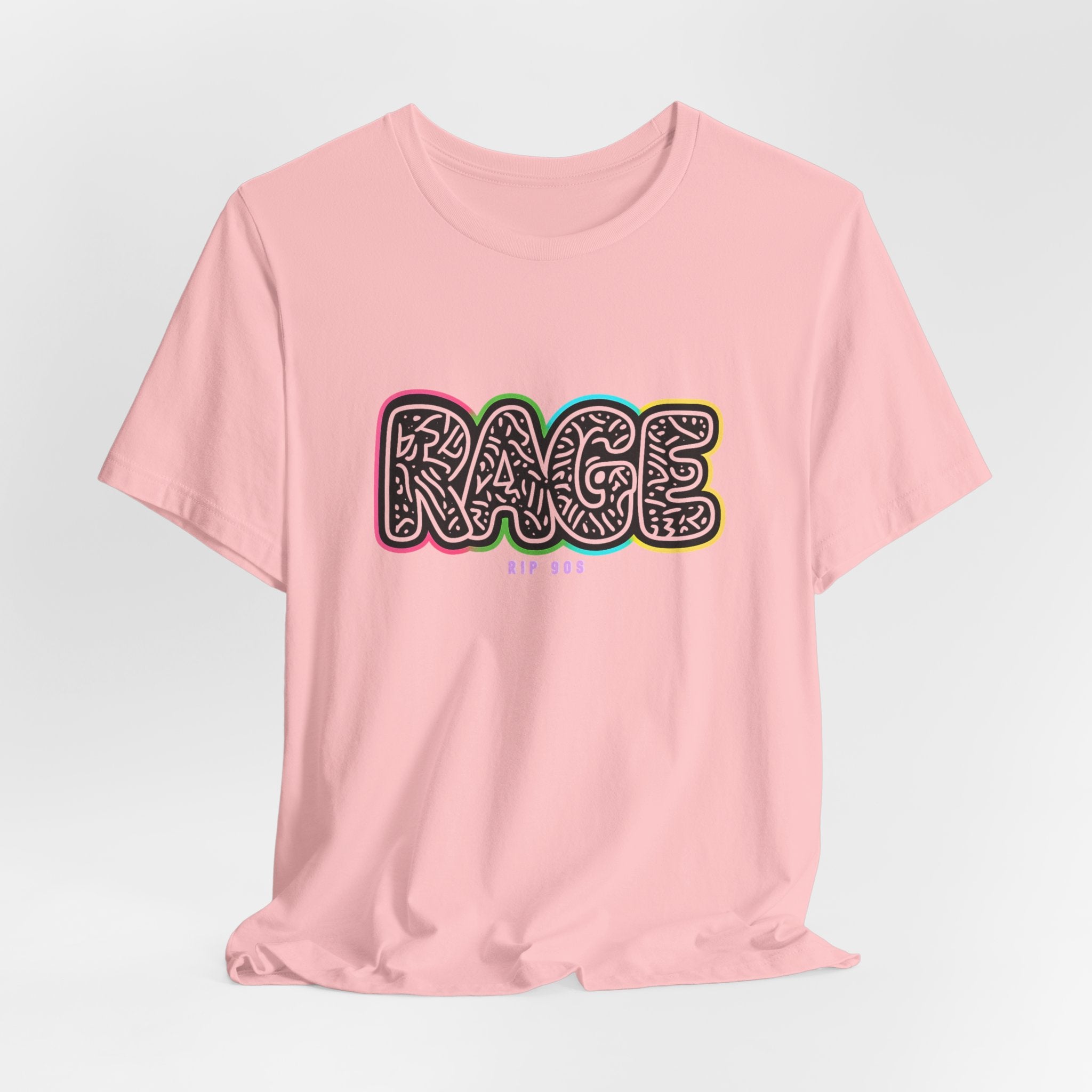 RAGE Graffiti Tee — Colorful Street Art Graphic T-Shirt