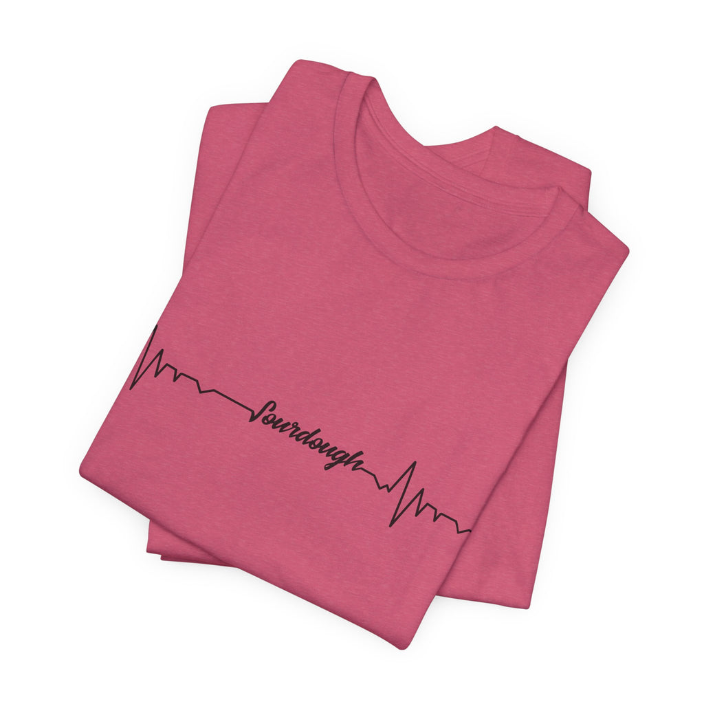 Heartbeat Serif Tee — "someday" Minimal EKG Graphic T-Shirt