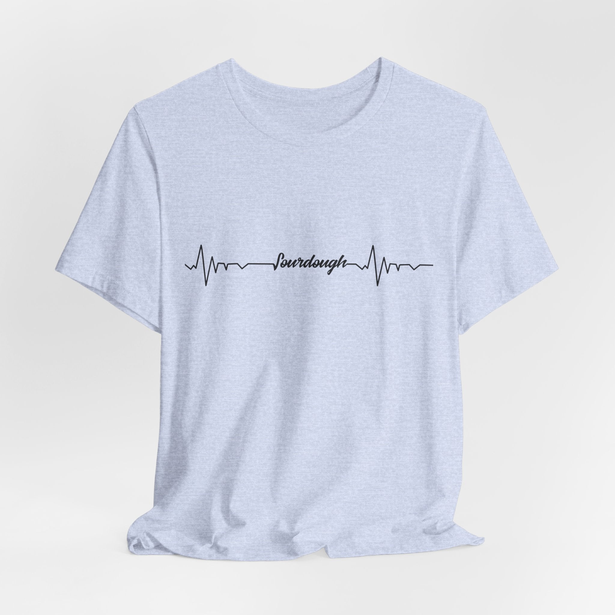 Heartbeat Serif Tee — "someday" Minimal EKG Graphic T-Shirt