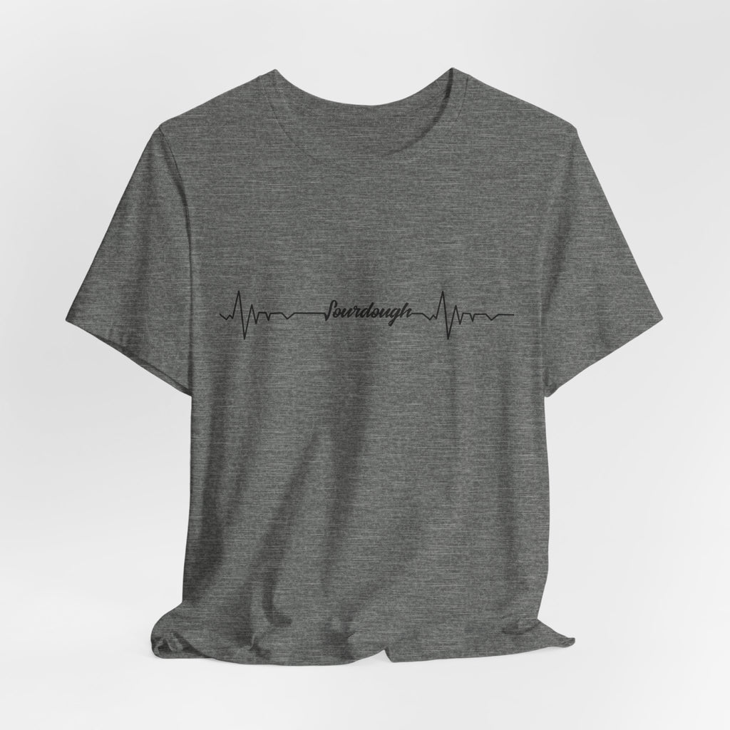 Heartbeat Serif Tee — "someday" Minimal EKG Graphic T-Shirt