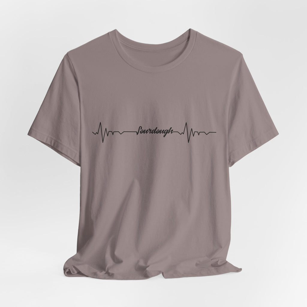 Heartbeat Serif Tee — "someday" Minimal EKG Graphic T-Shirt