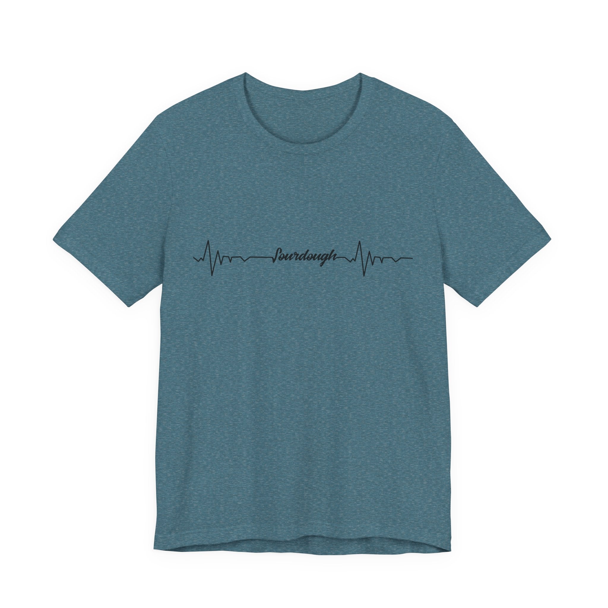Heartbeat Serif Tee — "someday" Minimal EKG Graphic T-Shirt