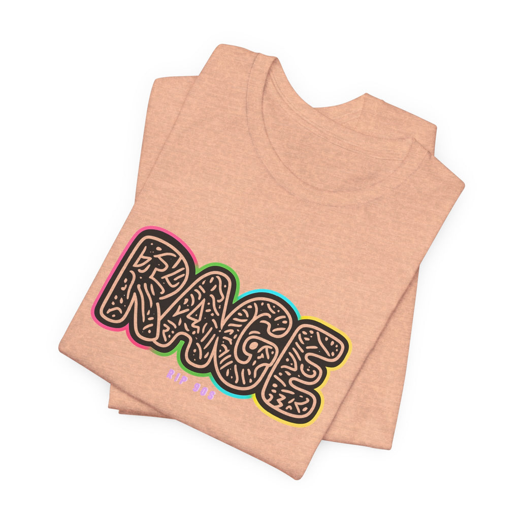 RAGE Graffiti Tee — Colorful Street Art Graphic T-Shirt