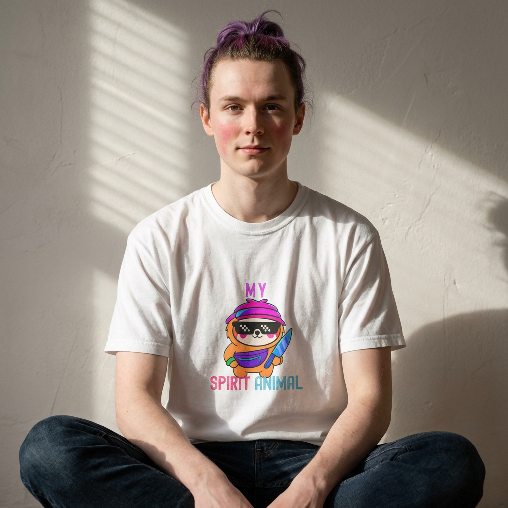 Sloth Spirit Animal T-Shirt — Cute Colorful 'My Spirit Animal' Graphic Tee