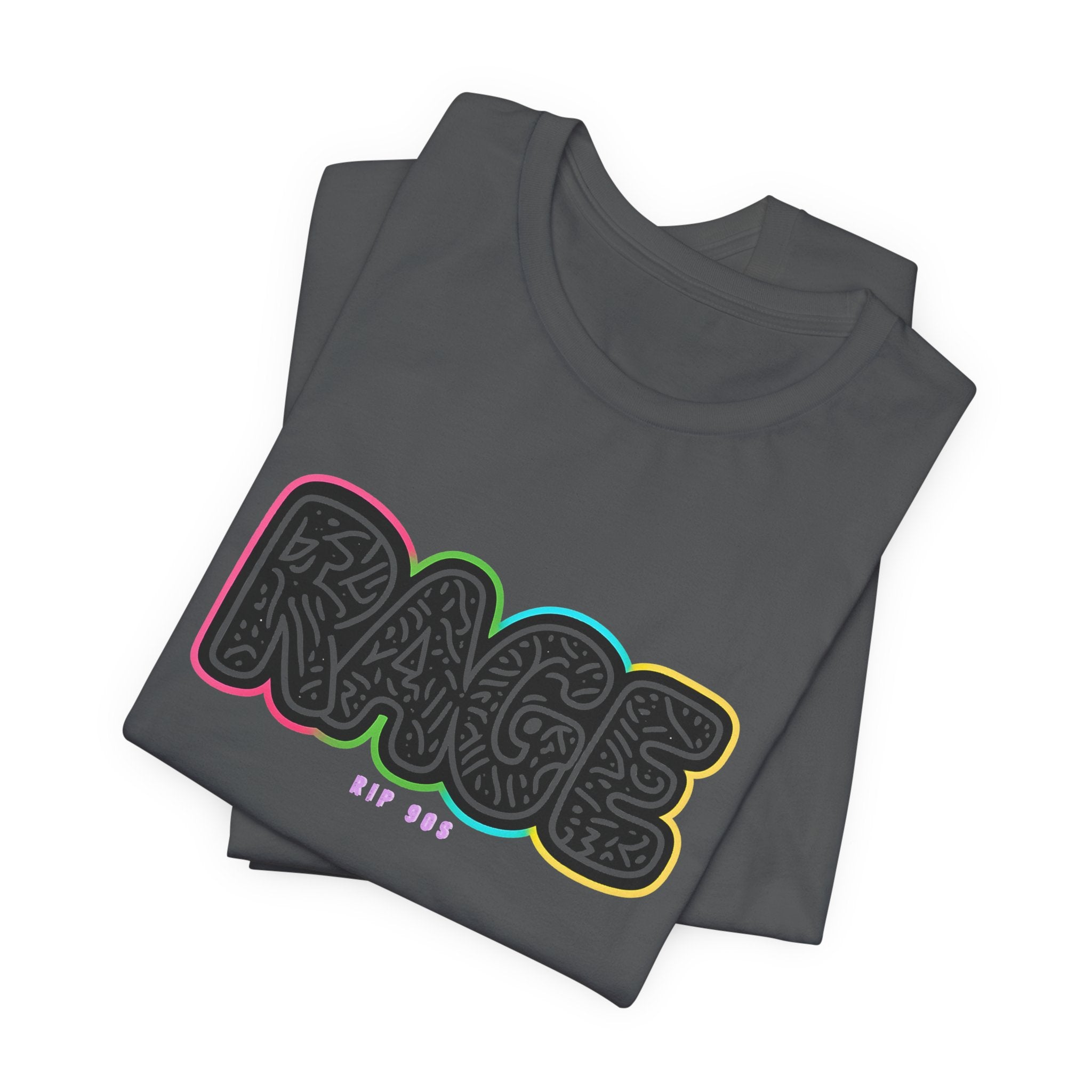 RAGE Graffiti Tee — Colorful Street Art Graphic T-Shirt