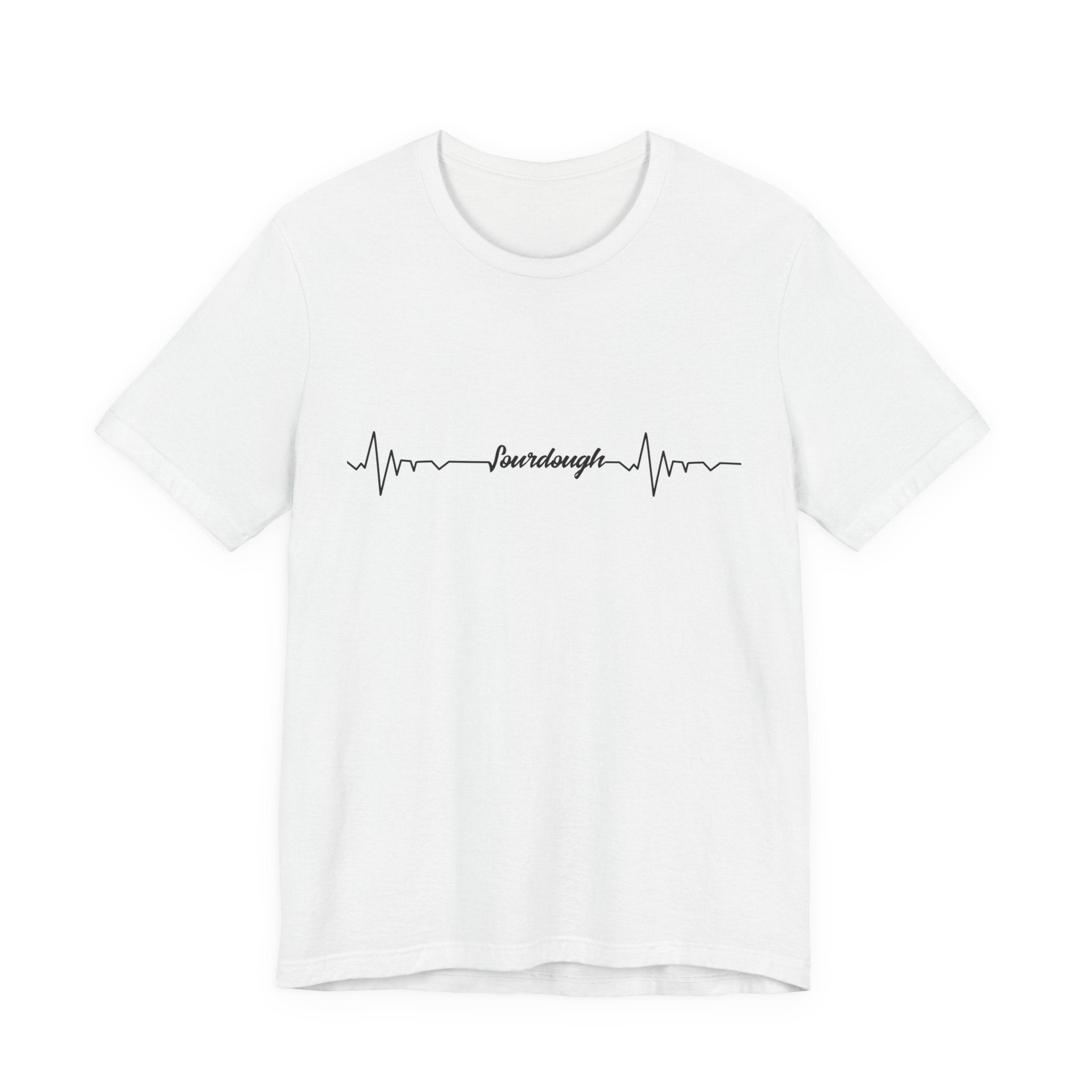 Heartbeat Serif Tee — "someday" Minimal EKG Graphic T-Shirt