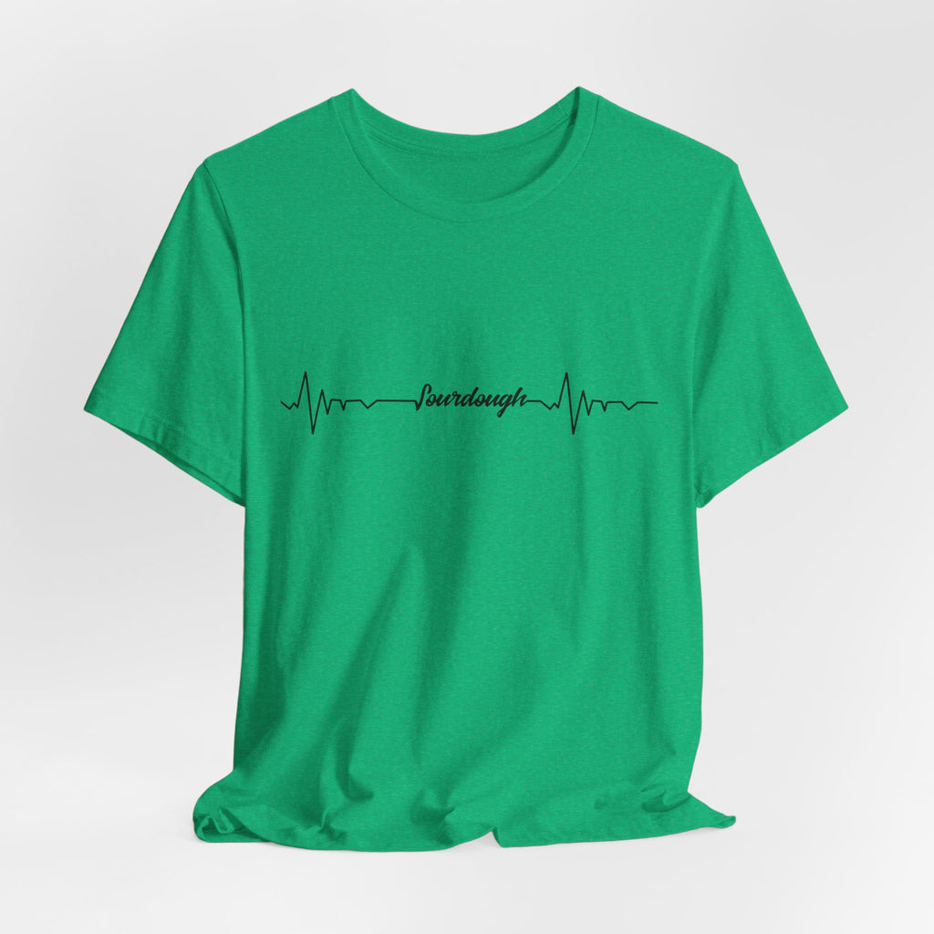 Heartbeat Serif Tee — "someday" Minimal EKG Graphic T-Shirt
