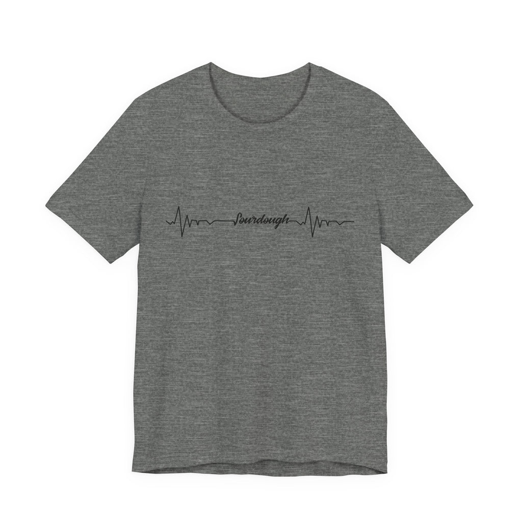 Heartbeat Serif Tee — "someday" Minimal EKG Graphic T-Shirt