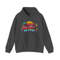 Retro Sunset Hoodie — "Myrtle's Myth" Neon Palm Beach Pullover