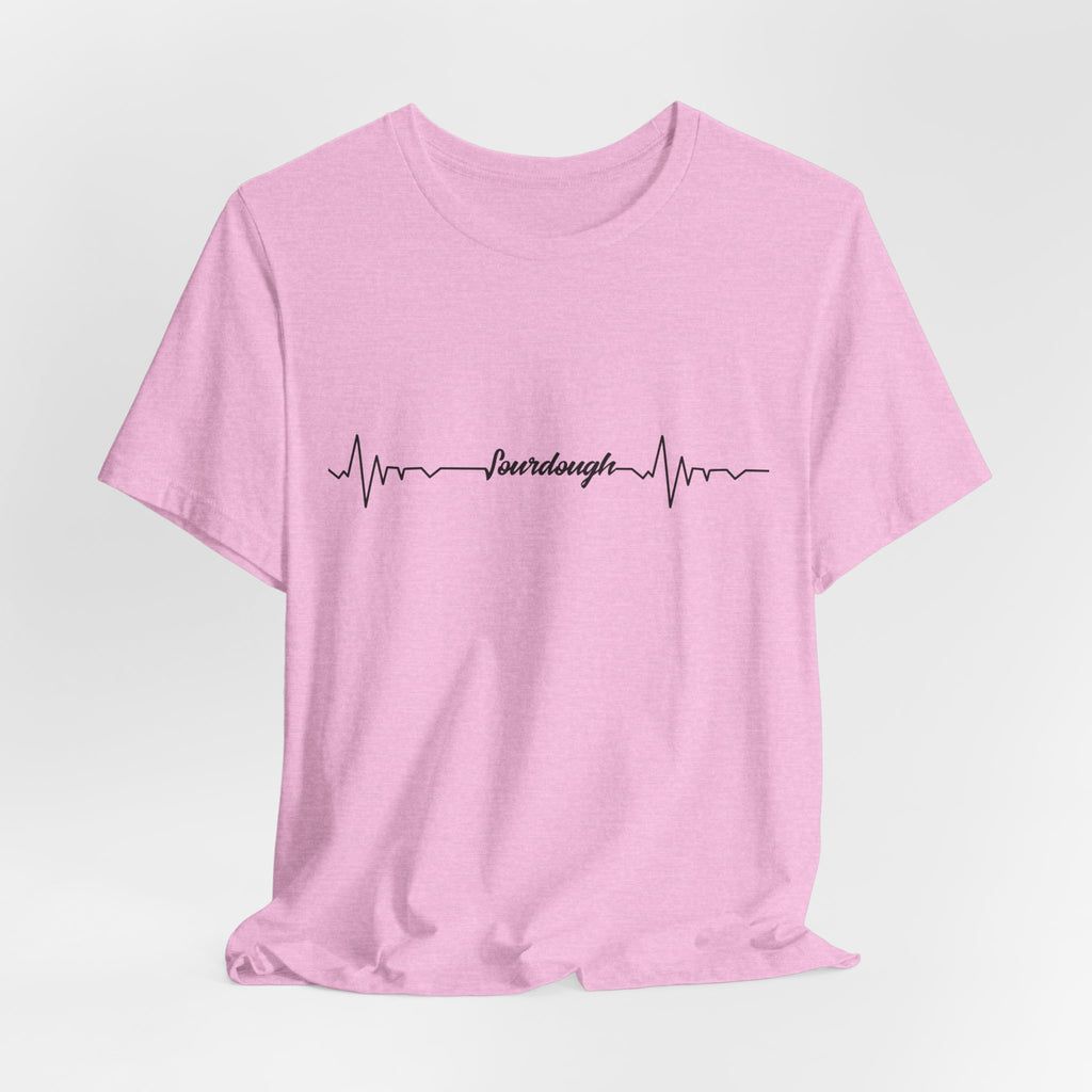 Heartbeat Serif Tee — "someday" Minimal EKG Graphic T-Shirt