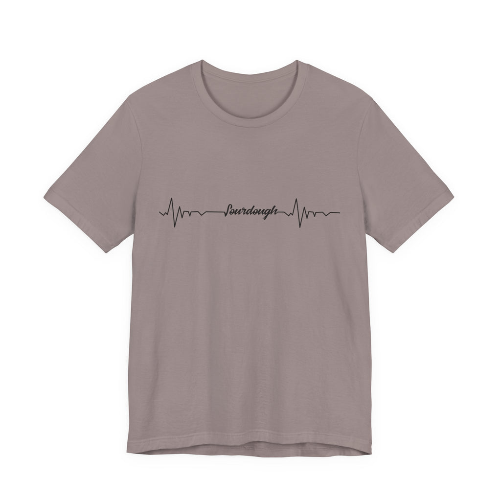 Heartbeat Serif Tee — "someday" Minimal EKG Graphic T-Shirt
