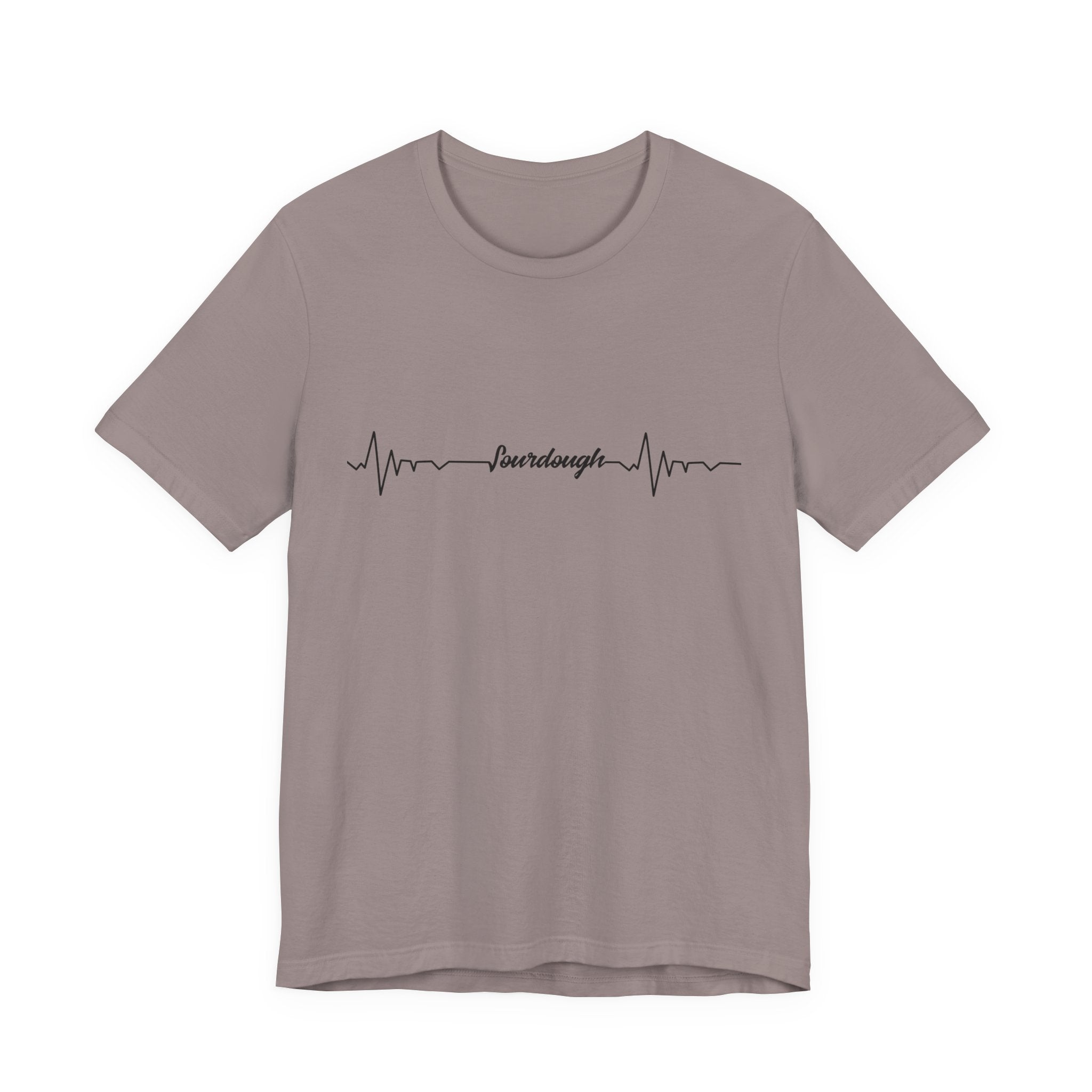 Heartbeat Serif Tee — "someday" Minimal EKG Graphic T-Shirt
