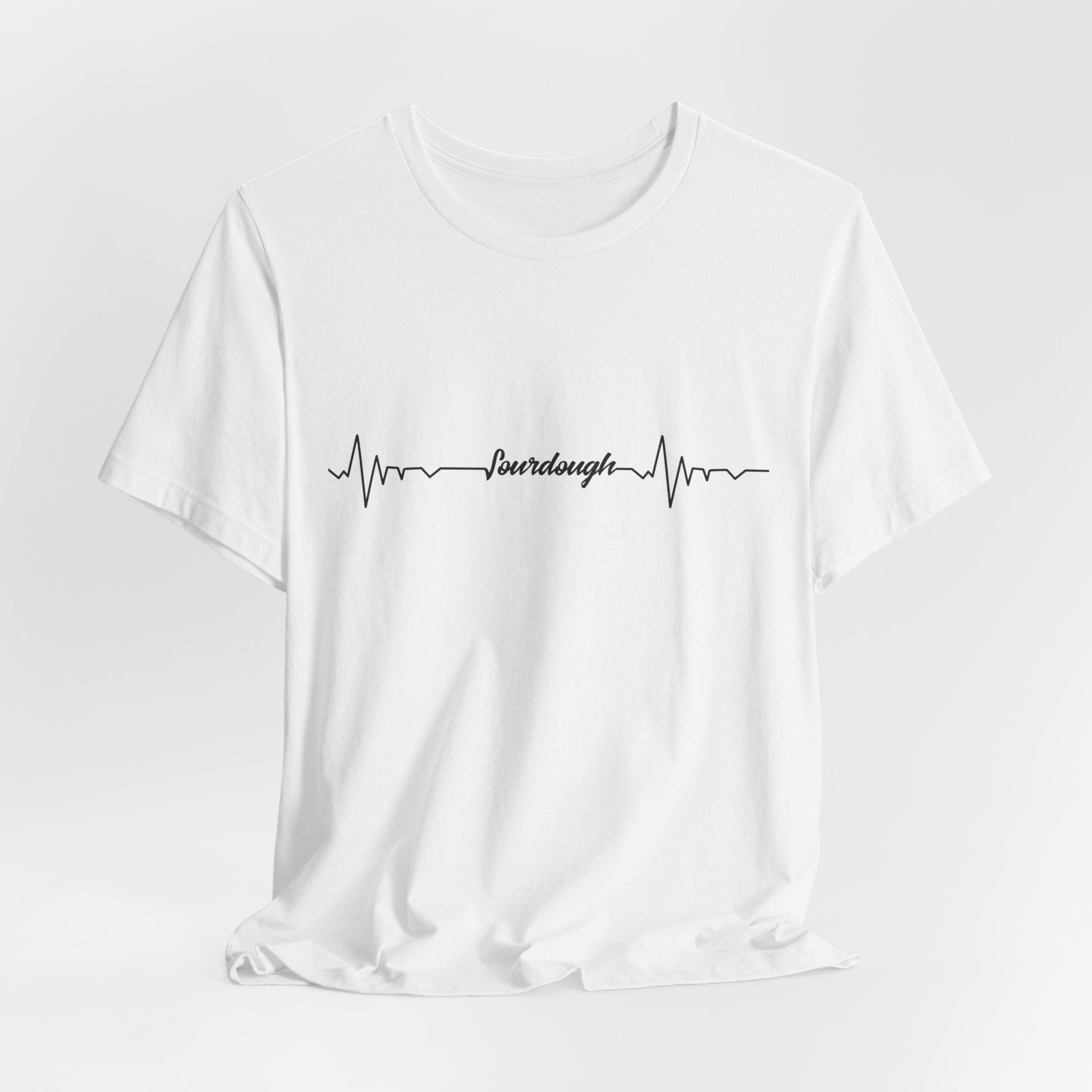 Heartbeat Serif Tee — "someday" Minimal EKG Graphic T-Shirt