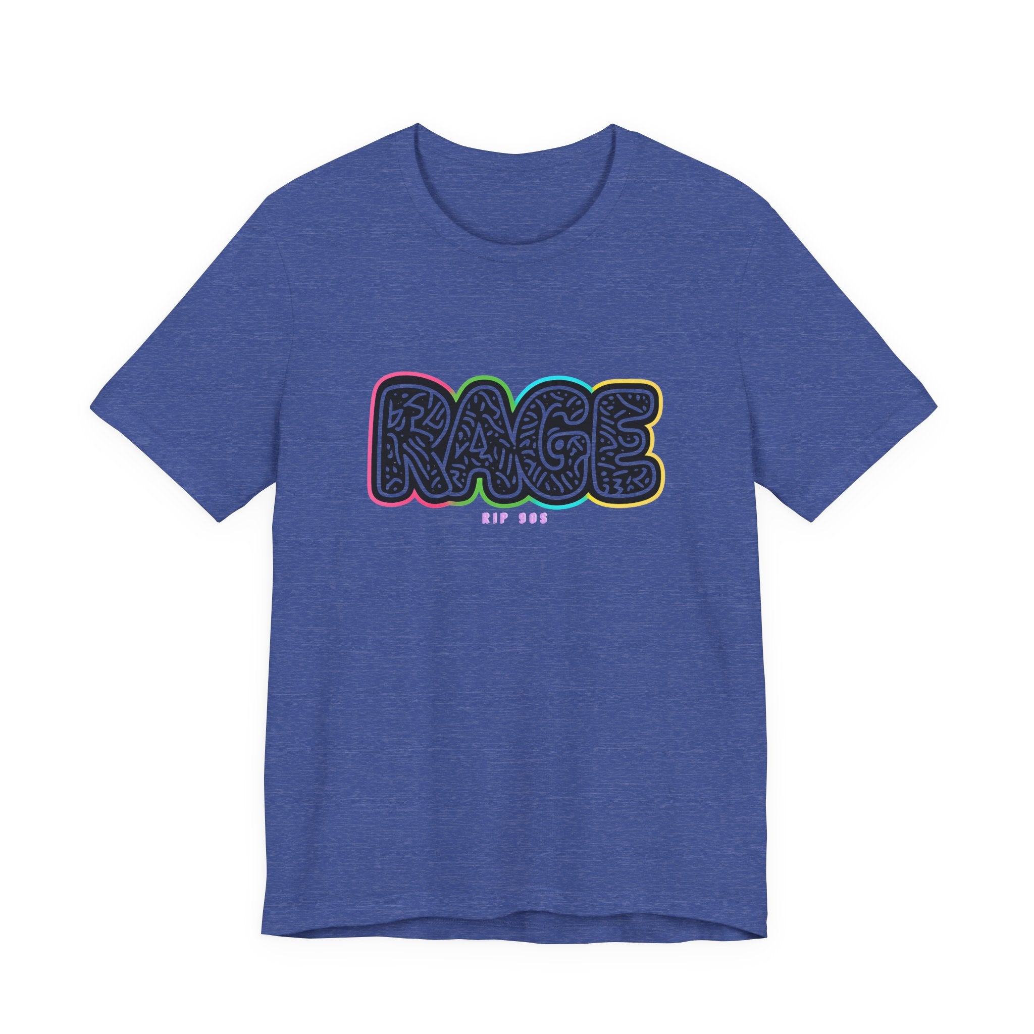 RAGE Graffiti Tee — Colorful Street Art Graphic T-Shirt