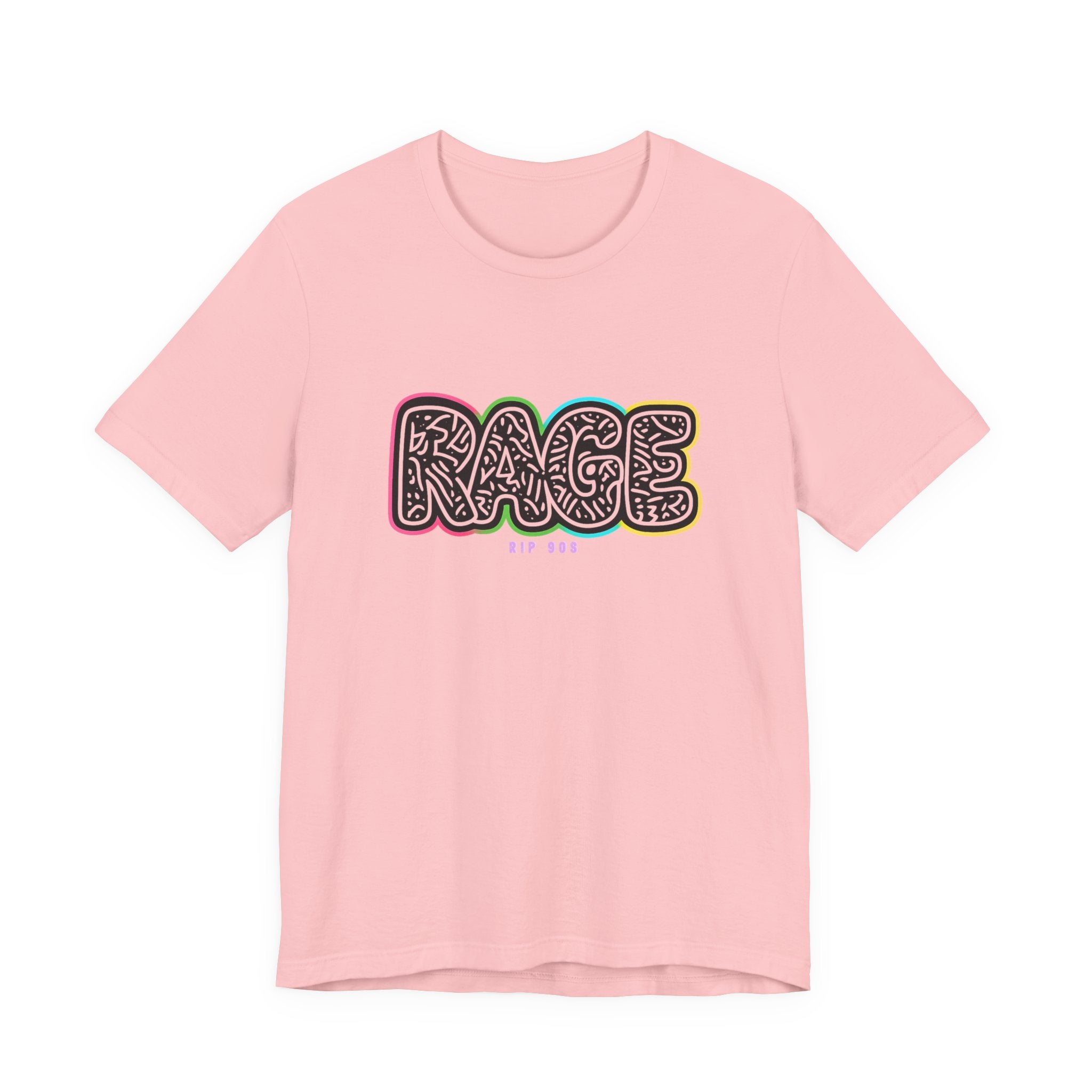 RAGE Graffiti Tee — Colorful Street Art Graphic T-Shirt