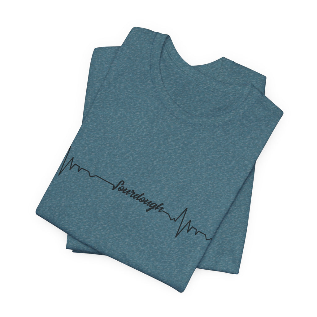 Heartbeat Serif Tee — "someday" Minimal EKG Graphic T-Shirt