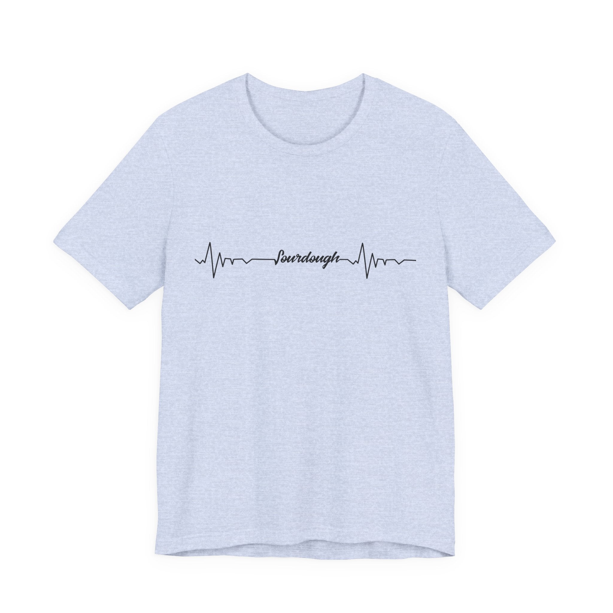Heartbeat Serif Tee — "someday" Minimal EKG Graphic T-Shirt