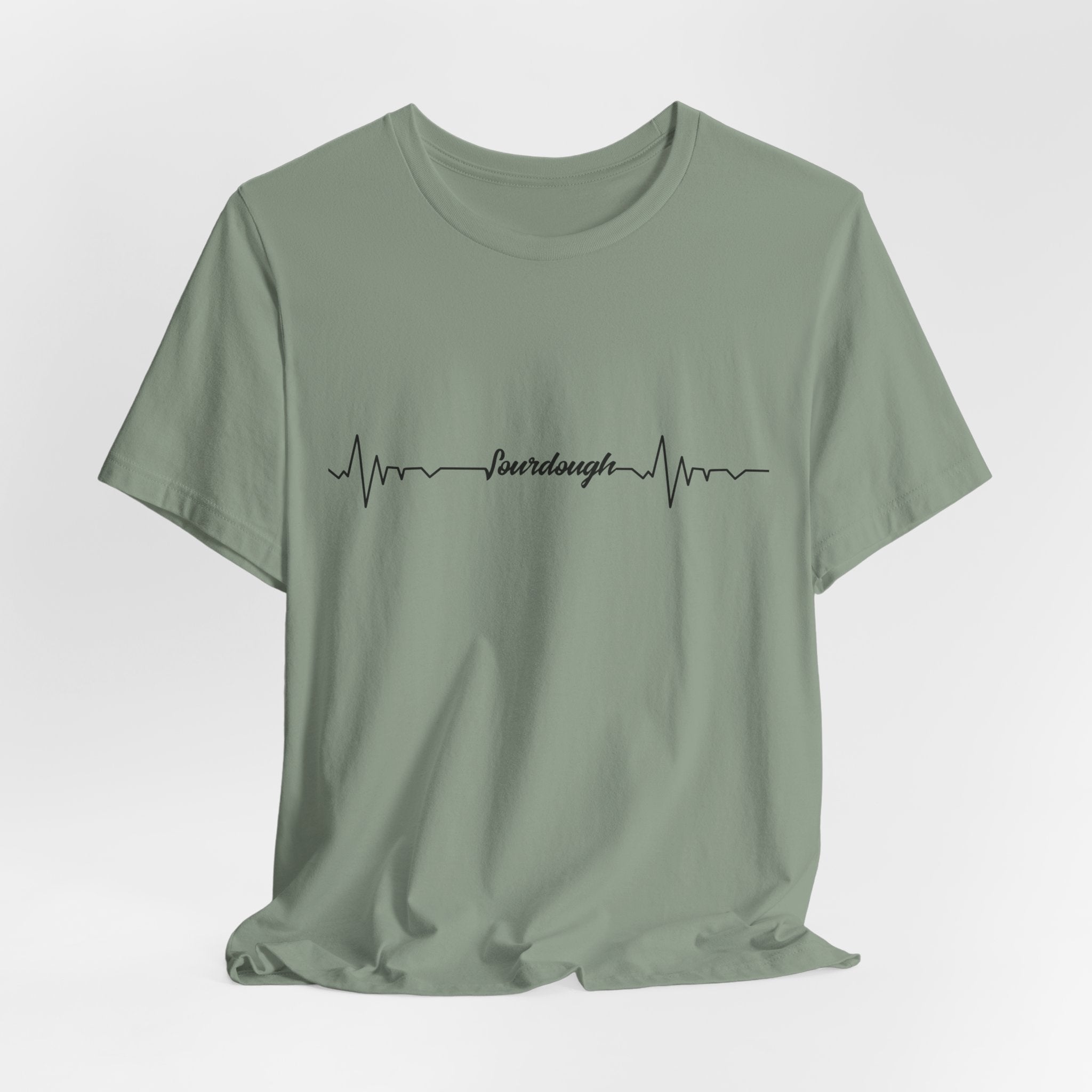 Heartbeat Serif Tee — "someday" Minimal EKG Graphic T-Shirt