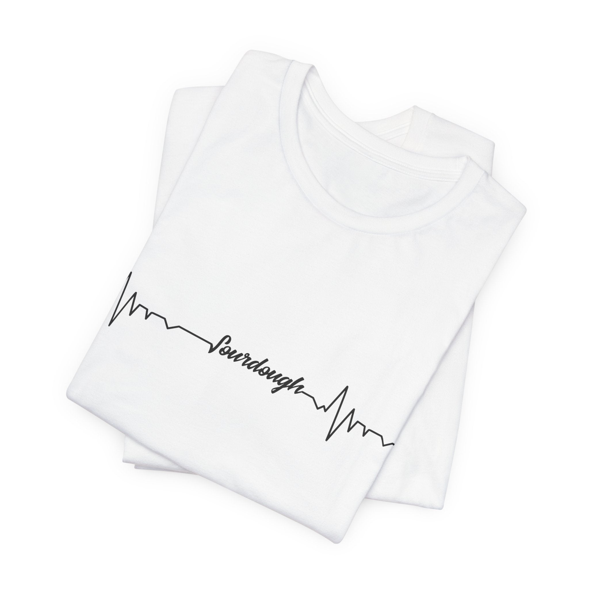 Heartbeat Serif Tee — "someday" Minimal EKG Graphic T-Shirt