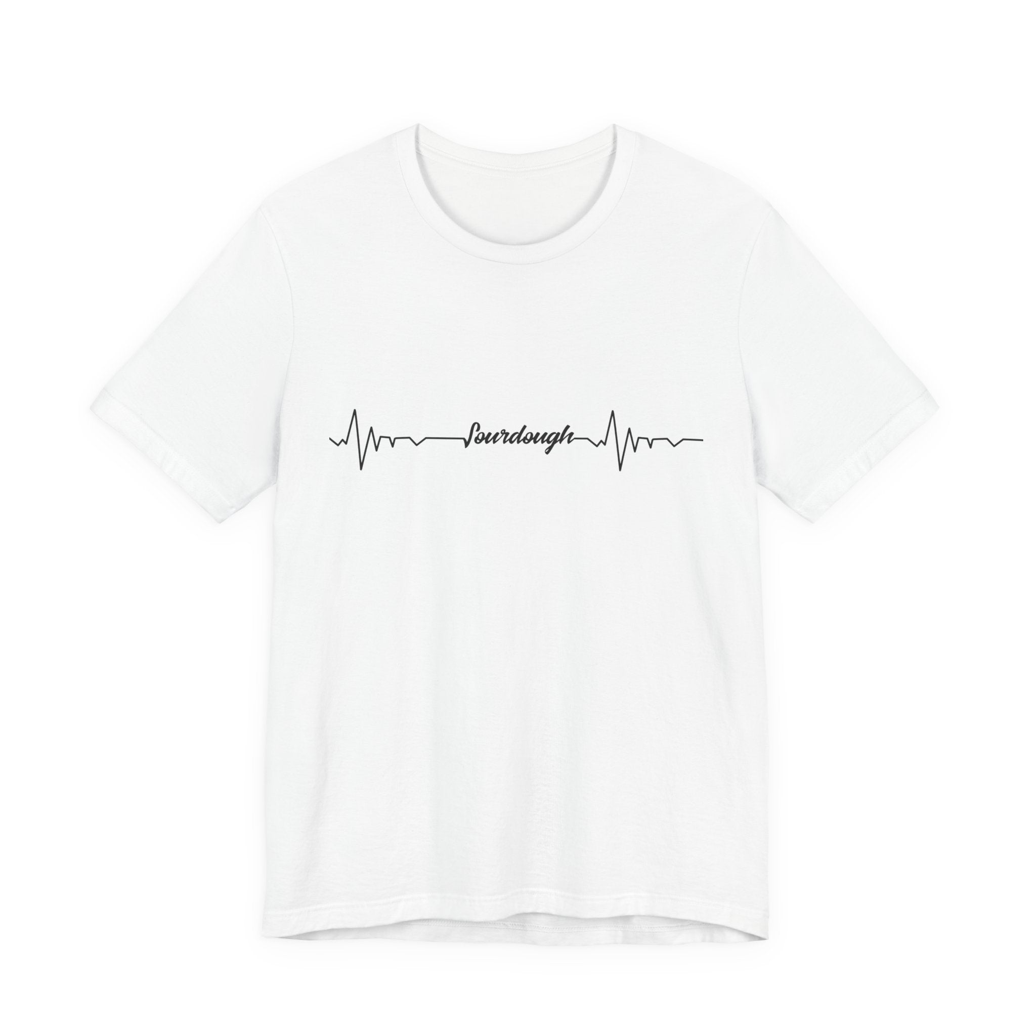 Heartbeat Serif Tee — "someday" Minimal EKG Graphic T-Shirt