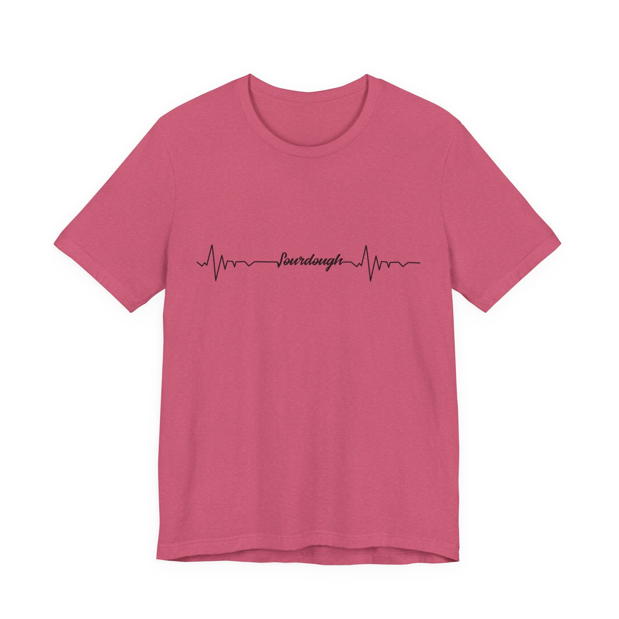 Heartbeat Serif Tee — "someday" Minimal EKG Graphic T-Shirt
