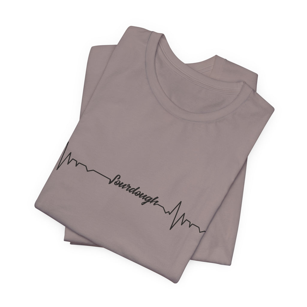 Heartbeat Serif Tee — "someday" Minimal EKG Graphic T-Shirt