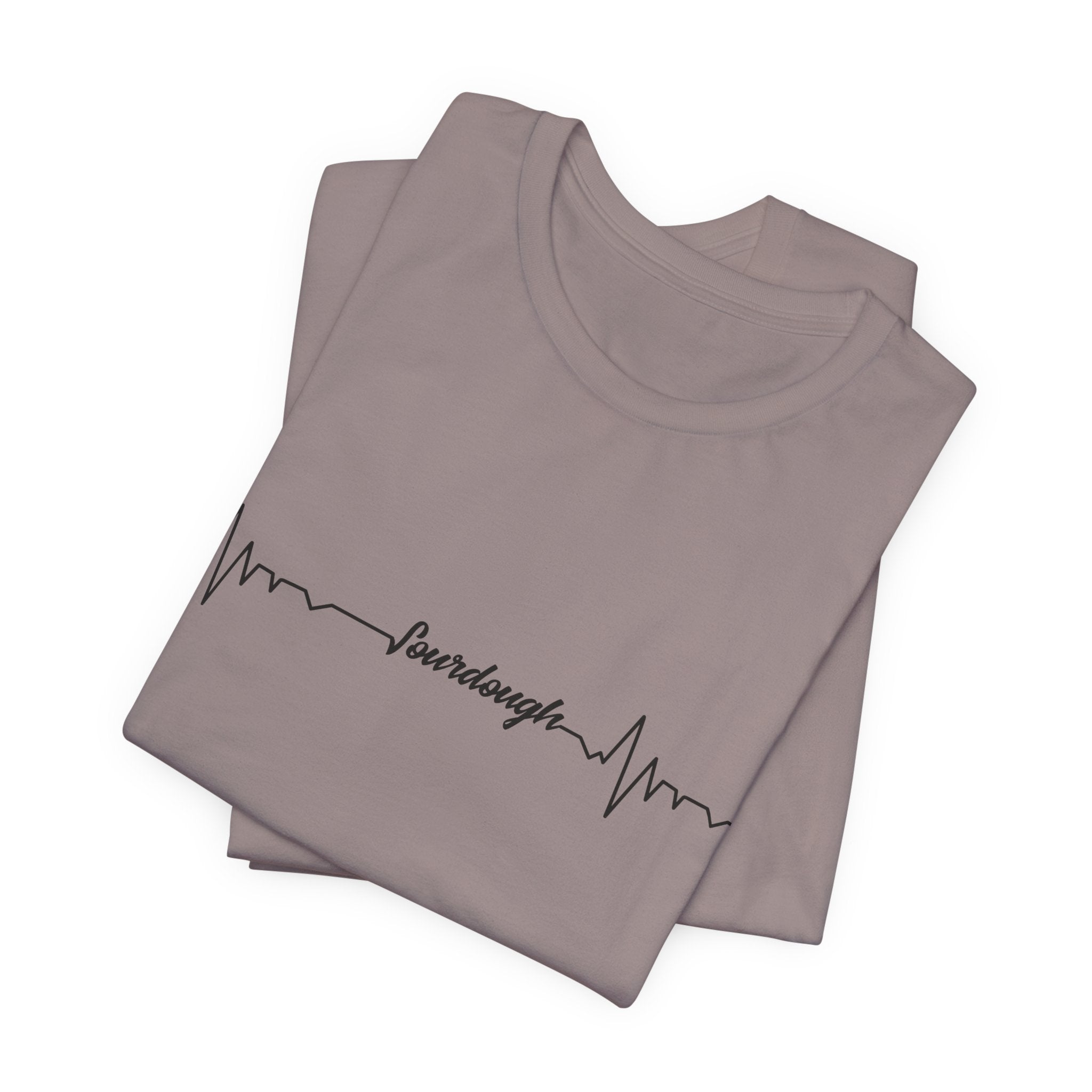Heartbeat Serif Tee — "someday" Minimal EKG Graphic T-Shirt