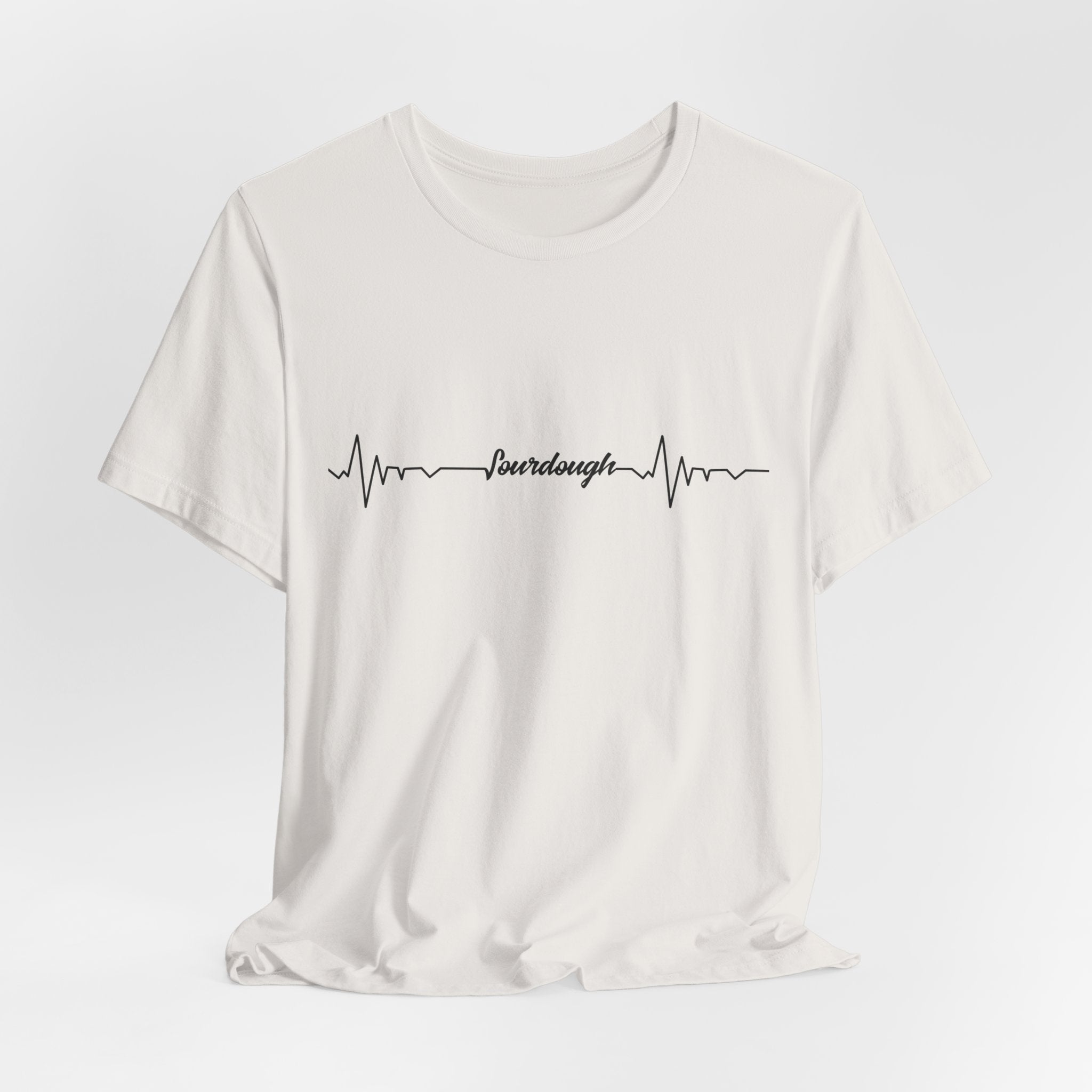 Heartbeat Serif Tee — "someday" Minimal EKG Graphic T-Shirt