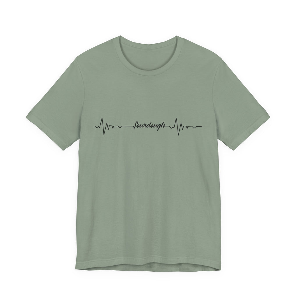 Heartbeat Serif Tee — "someday" Minimal EKG Graphic T-Shirt