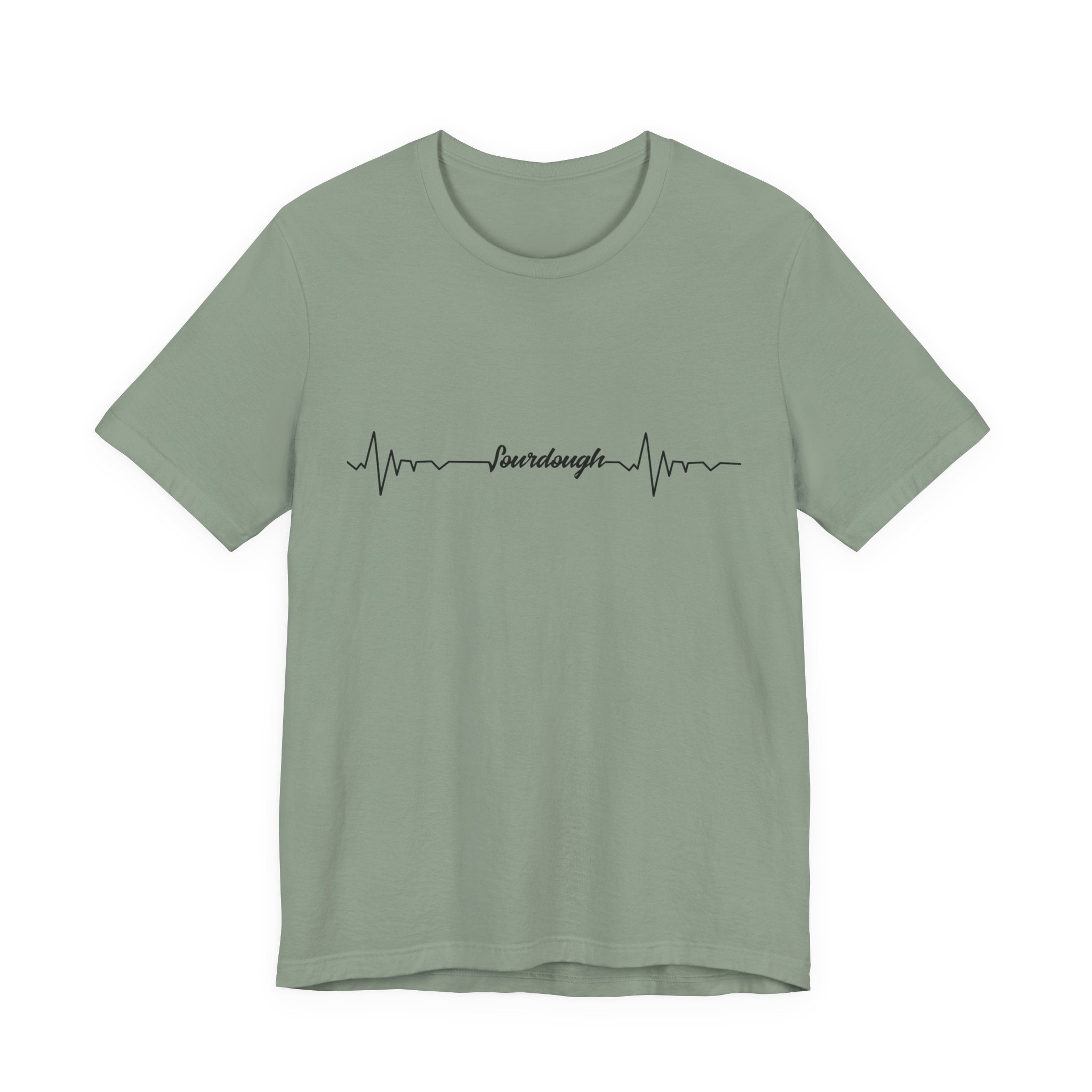 Heartbeat Serif Tee — "someday" Minimal EKG Graphic T-Shirt