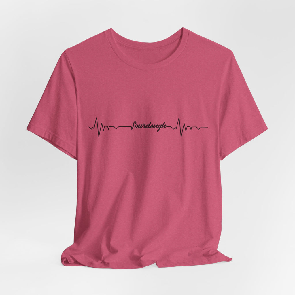 Heartbeat Serif Tee — "someday" Minimal EKG Graphic T-Shirt