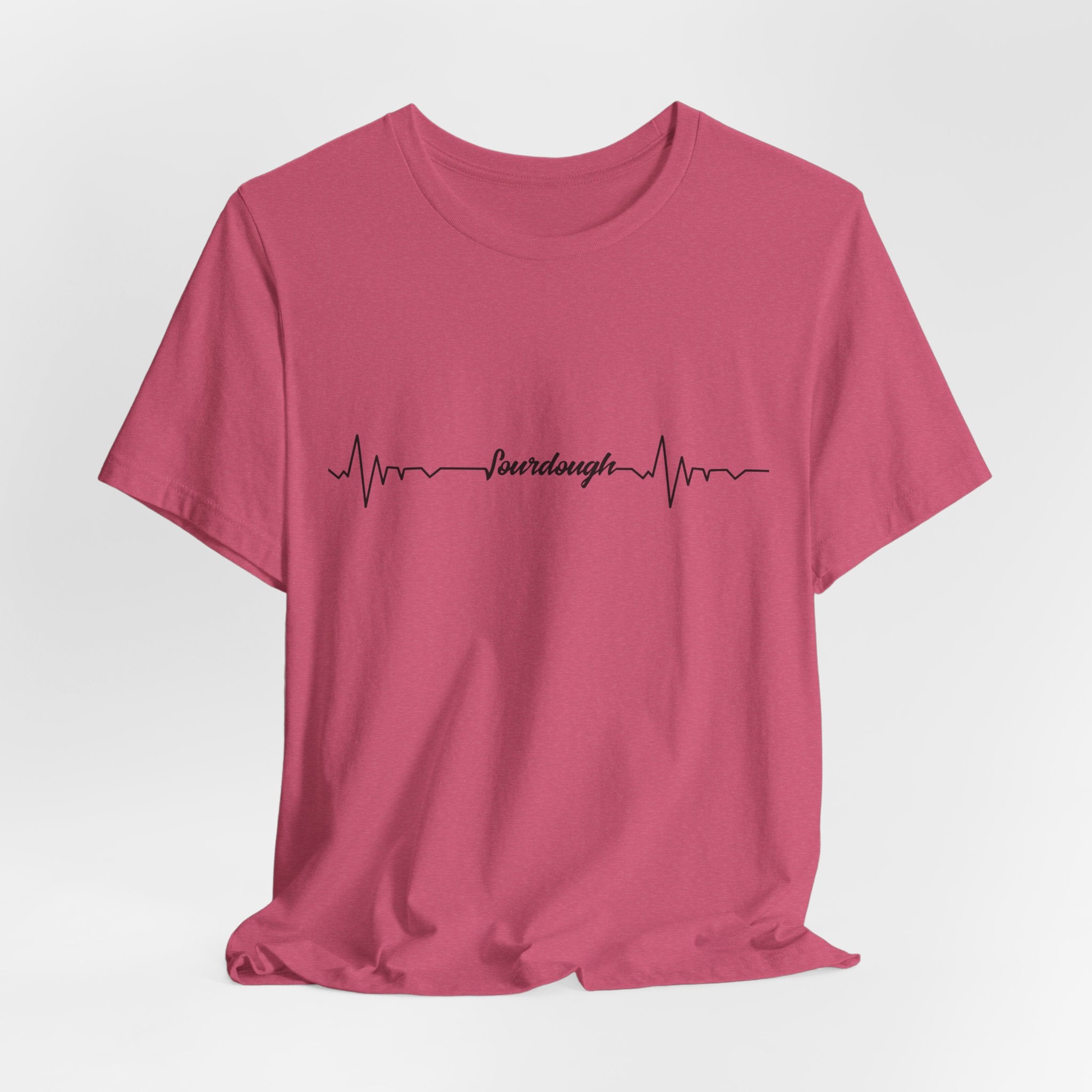 Heartbeat Serif Tee — "someday" Minimal EKG Graphic T-Shirt