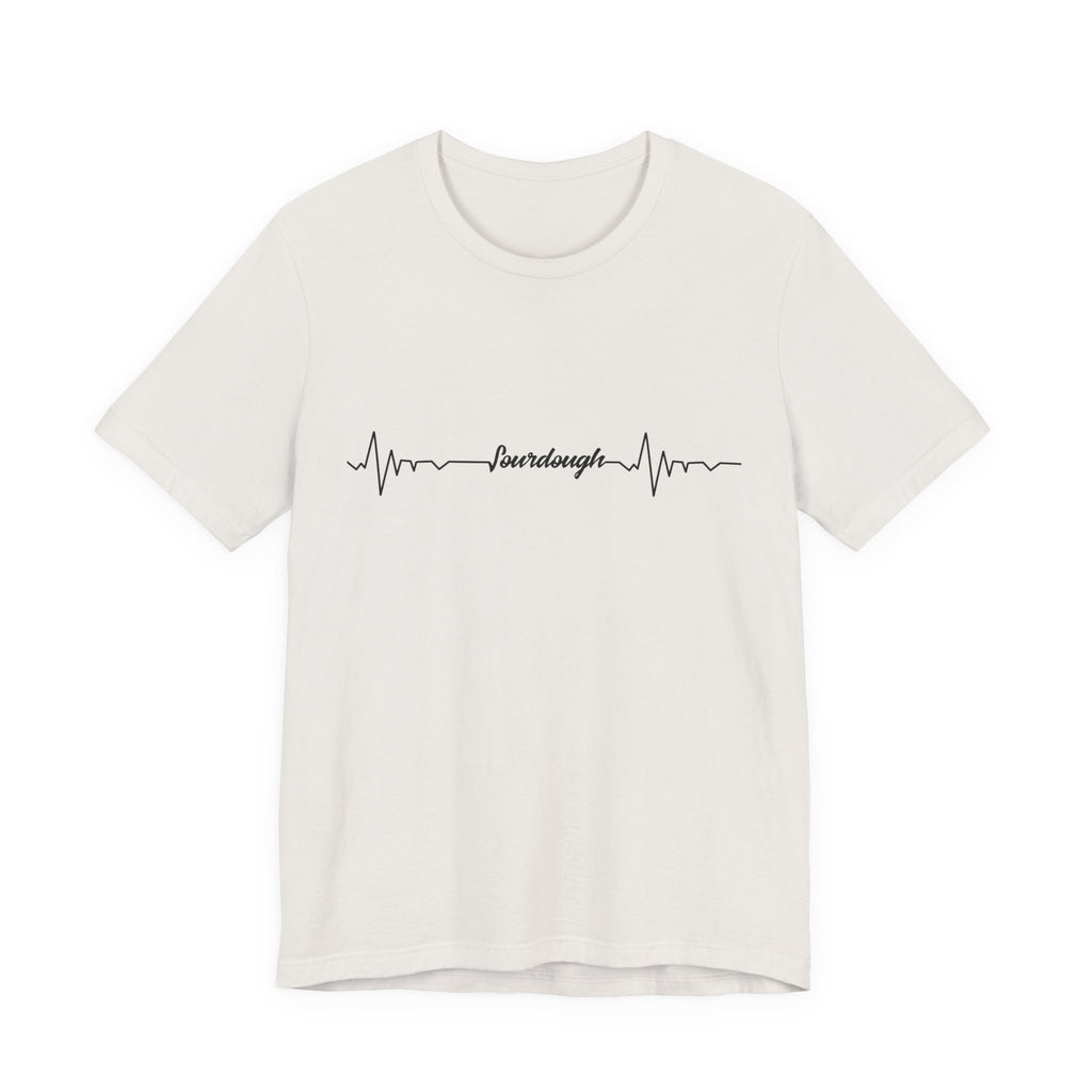Heartbeat Serif Tee — "someday" Minimal EKG Graphic T-Shirt